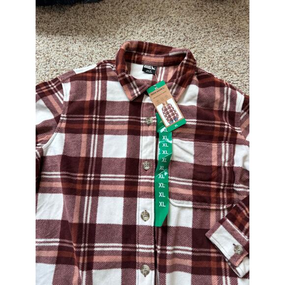 Eddie Bauer Fleece Jacket/Coat, size XL, Women button up Fleece sweater, NWT - Picture 9 of 9